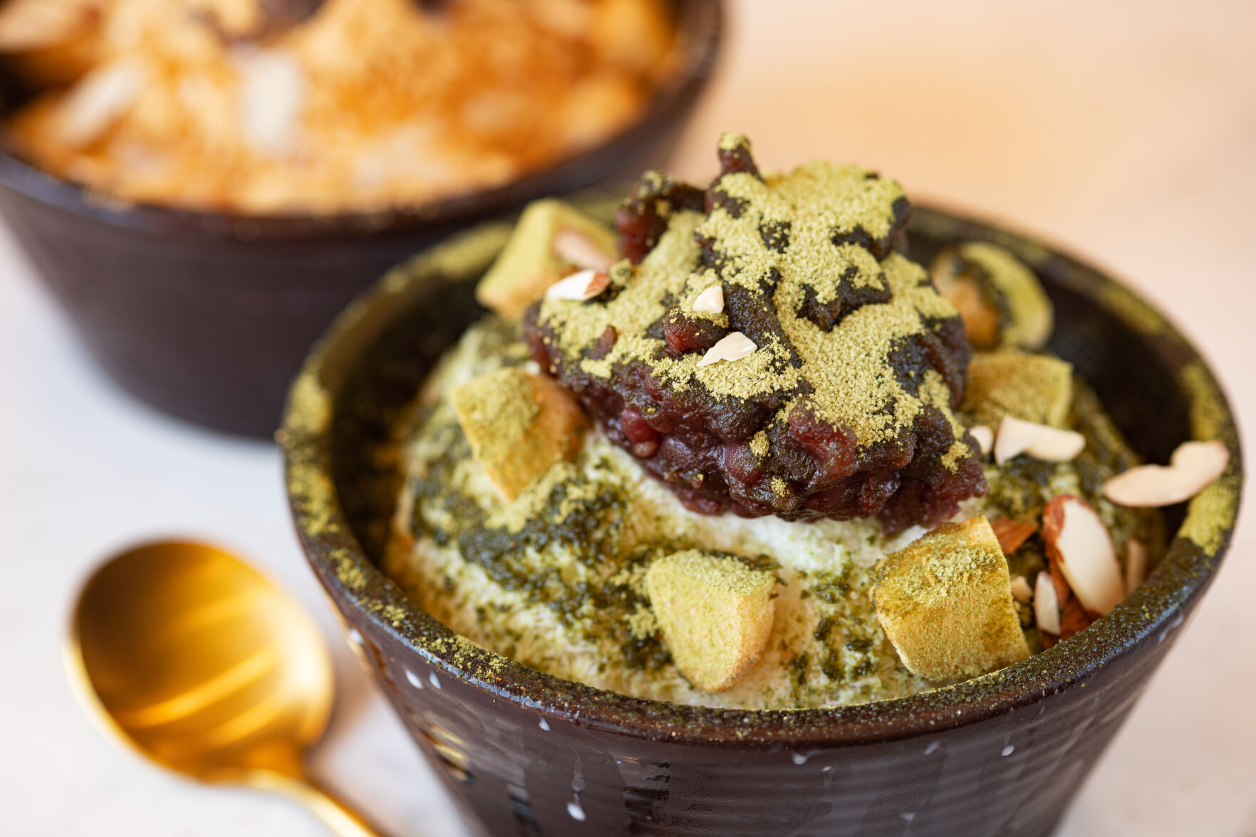 Cafe Ganadara matcha bingsu